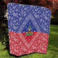 Afro Haiti Paisley Quilt Haitian Flag Bandana Style - African Pride