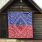 Afro Haiti Paisley Quilt Haitian Flag Bandana Style - African Pride