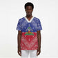 Afro Haiti Paisley Scrub Top Haitian Flag Bandana Style - African Pride