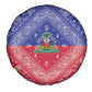 Afro Haiti Paisley Spare Tire Cover Haitian Flag Bandana Style - African Pride