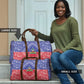 Afro Haiti Paisley Travel Bag Haitian Flag Bandana Style