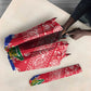 Afro Haiti Paisley Umbrella Haitian Flag Bandana Style