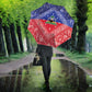 Afro Haiti Paisley Umbrella Haitian Flag Bandana Style