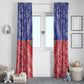 Afro Haiti Paisley Window Curtain Haitian Flag Bandana Style - African Pride