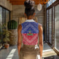 Afro Haiti Paisley Women Sleeveless Polo Shirt Haitian Flag Bandana Style - African Pride