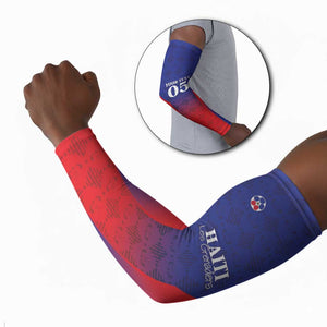 Custom Afro Haiti Football Arm Sleeves Sporty Style