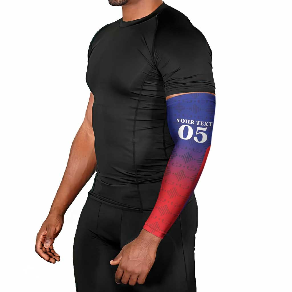 Custom Afro Haiti Football Arm Sleeves Sporty Style