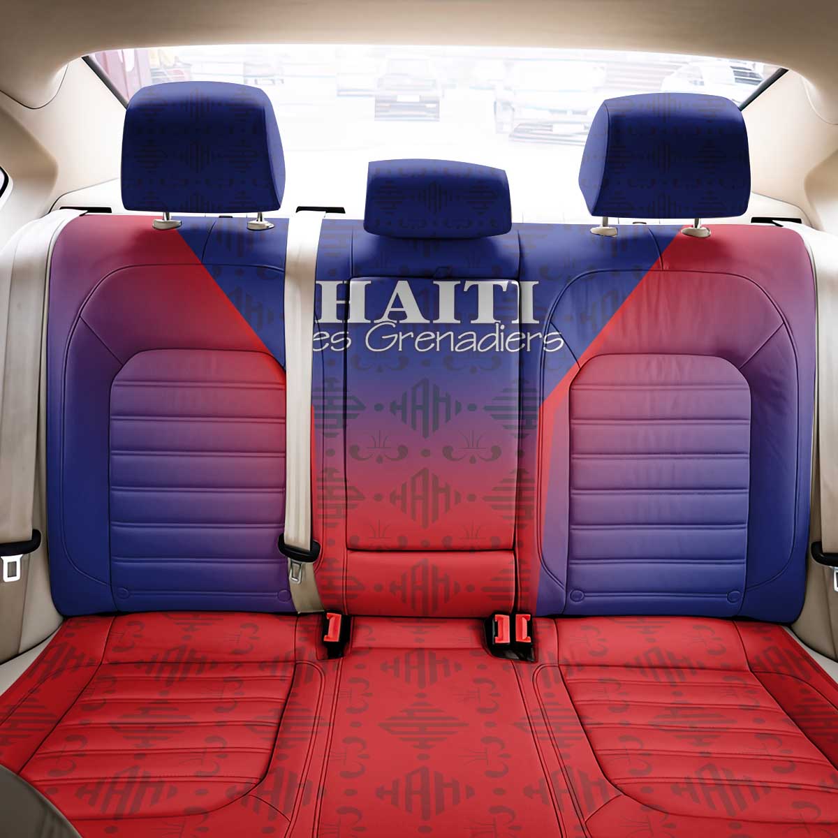 Afro Haiti Football Back Car Seat Cover Sporty Style - African Pride