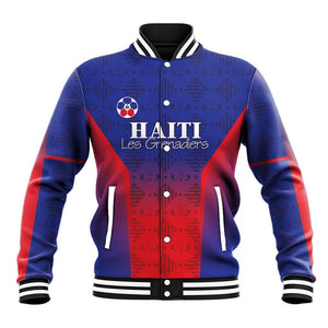 Custom Afro Haiti Football Baseball Jacket Sporty Style - African Pride