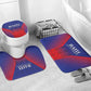Afro Haiti Football Bathroom Set Sporty Style