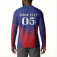 Custom Afro Haiti Football Button Sweatshirt Sporty Style