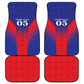 Custom Afro Haiti Football Car Mats Sporty Style - African Pride