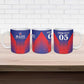 Custom Afro Haiti Football Ceramic Mug Sporty Style