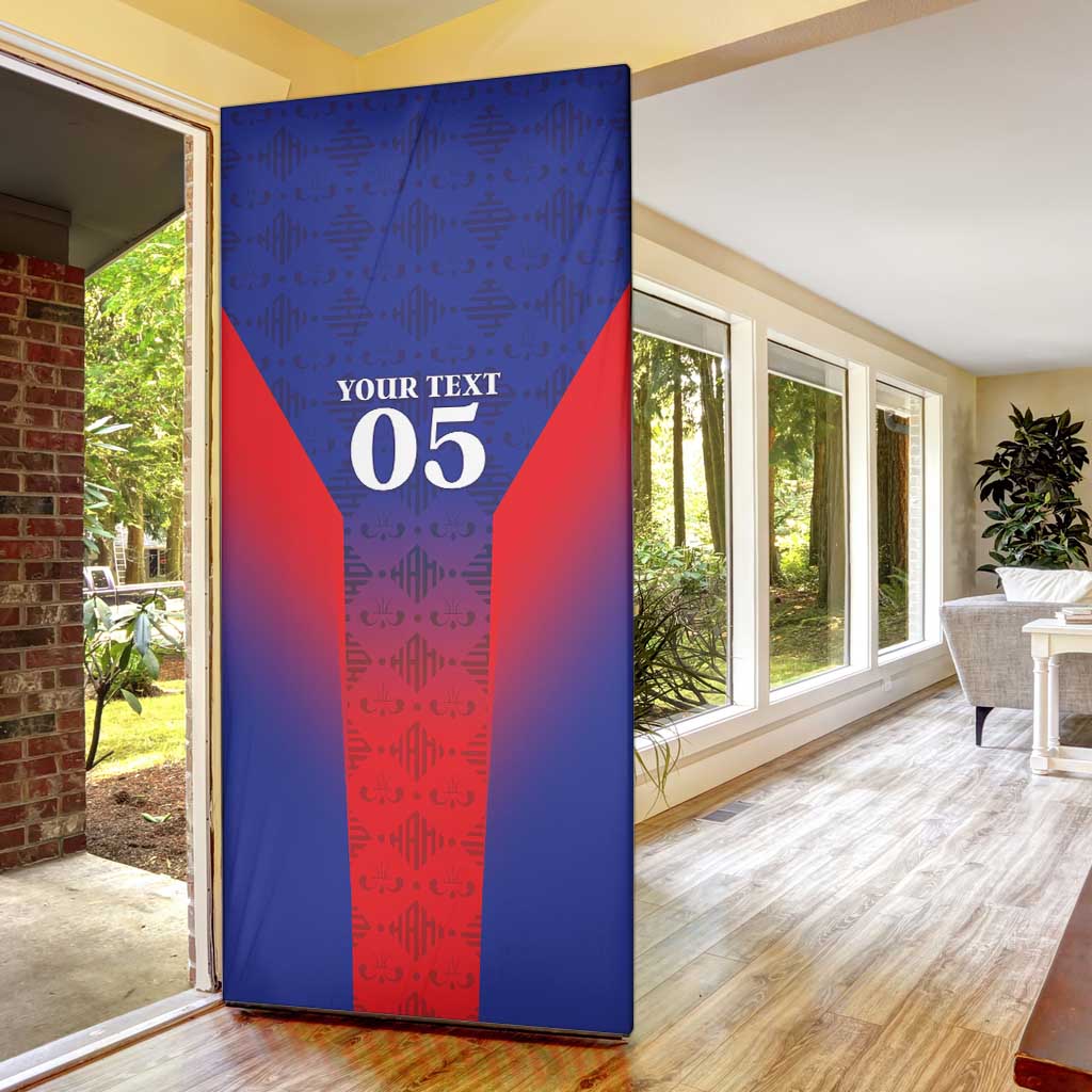 Custom Afro Haiti Football Door Cover Sporty Style
