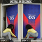 Custom Afro Haiti Football Door Cover Sporty Style