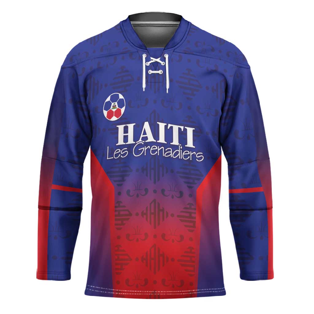 Custom Afro Haiti Football Hockey Jersey Sporty Style