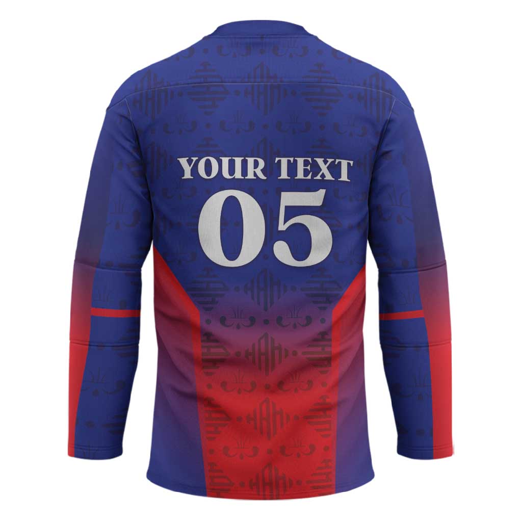 Custom Afro Haiti Football Hockey Jersey Sporty Style