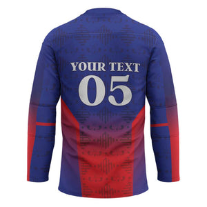 Custom Afro Haiti Football Hockey Jersey Sporty Style