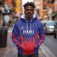 Custom Afro Haiti Football Hoodie Sporty Style - African Pride