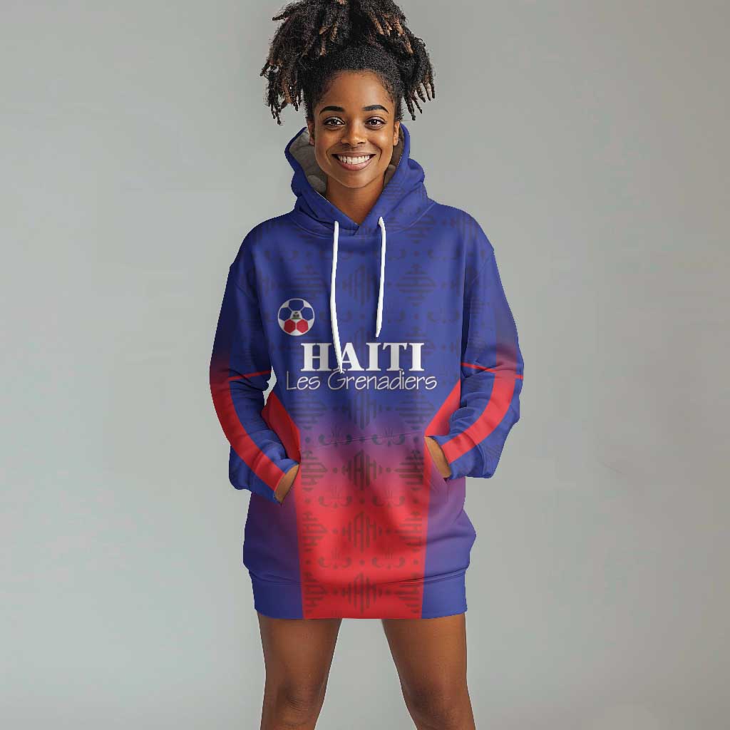 Custom Afro Haiti Football Hoodie Dress Sporty Style - African Pride