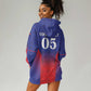 Custom Afro Haiti Football Hoodie Dress Sporty Style - African Pride