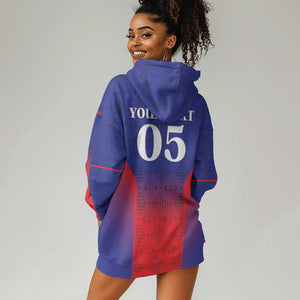 Custom Afro Haiti Football Hoodie Dress Sporty Style - African Pride