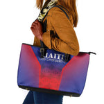 Afro Haiti Football Leather Tote Bag Sporty Style - African Pride