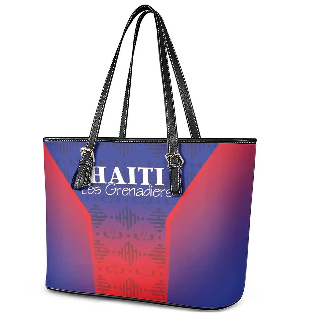 Afro Haiti Football Leather Tote Bag Sporty Style - African Pride
