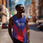 Custom Afro Haiti Football Men Tank Top Sporty Style - African Pride
