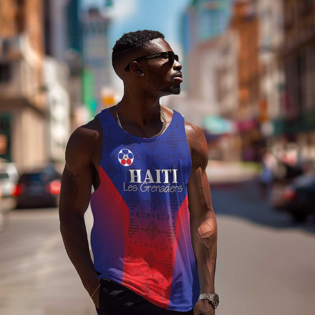 Custom Afro Haiti Football Men Tank Top Sporty Style - African Pride