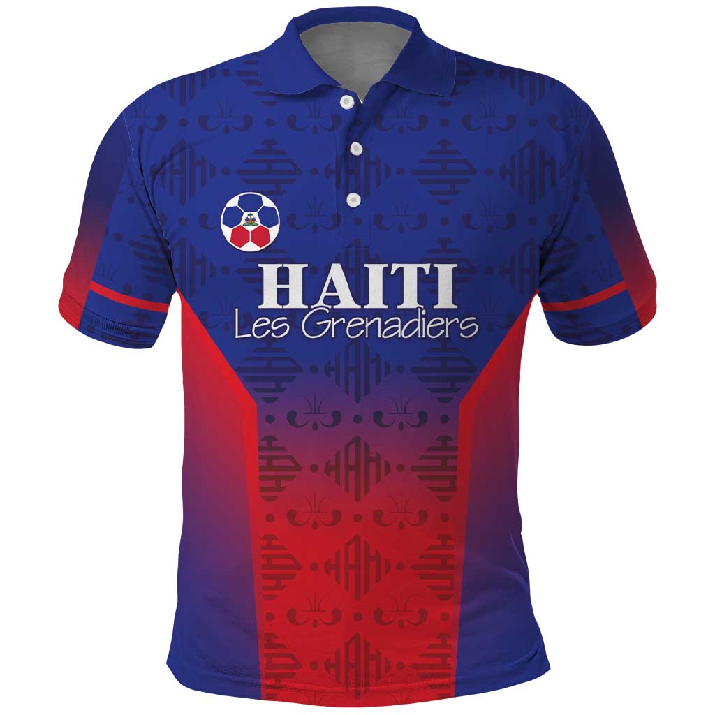 Custom Afro Haiti Football Polo Shirt Sporty Style LT05