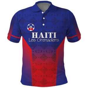 Custom Afro Haiti Football Polo Shirt Sporty Style LT05