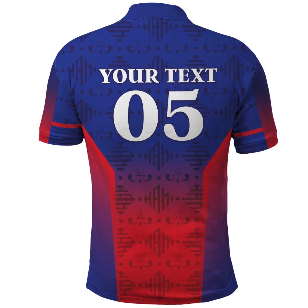 Custom Afro Haiti Football Polo Shirt Sporty Style LT05