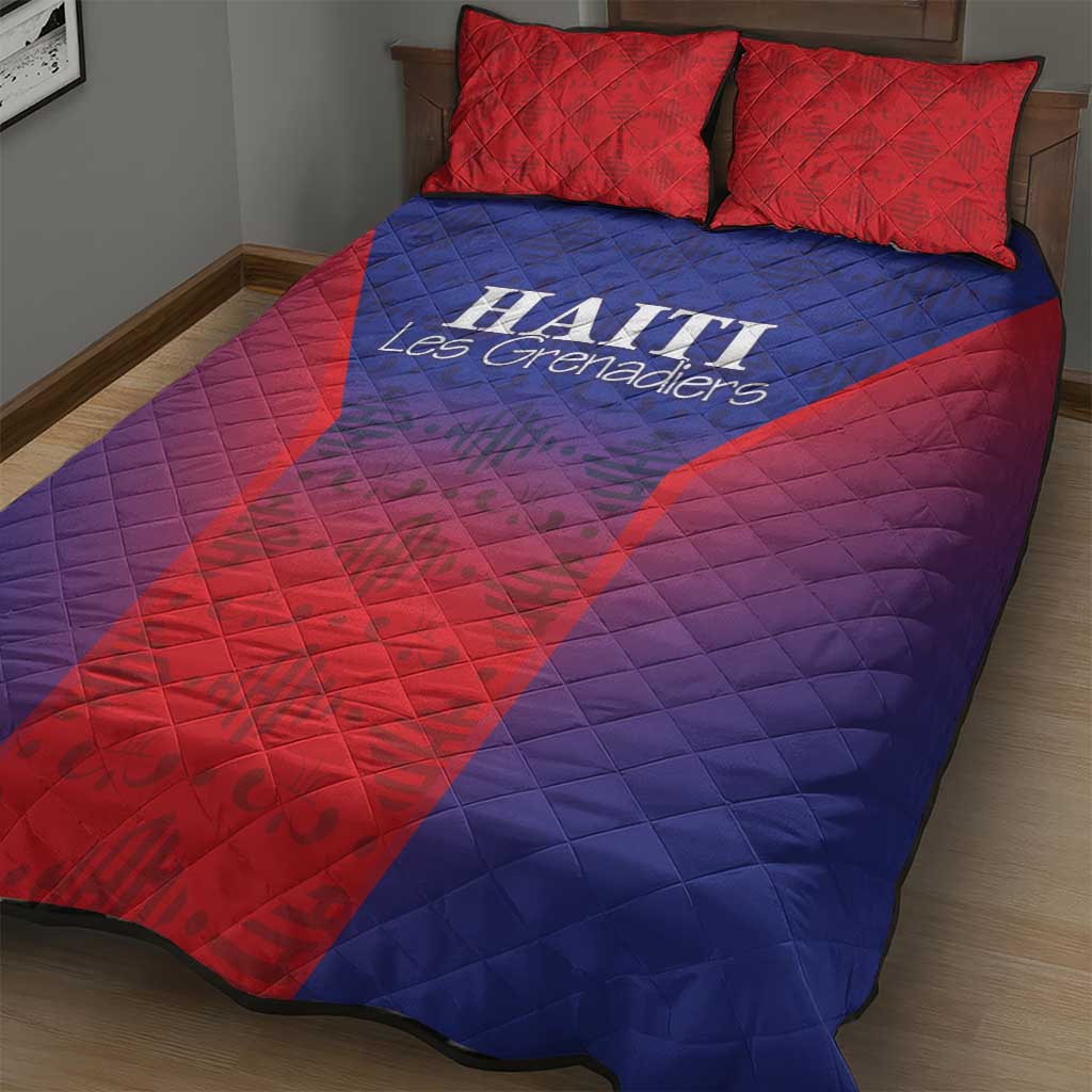 Afro Haiti Football Quilt Bed Set Sporty Style - African Pride