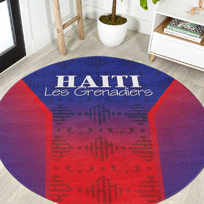 Afro Haiti Football Round Carpet Sporty Style - African Pride