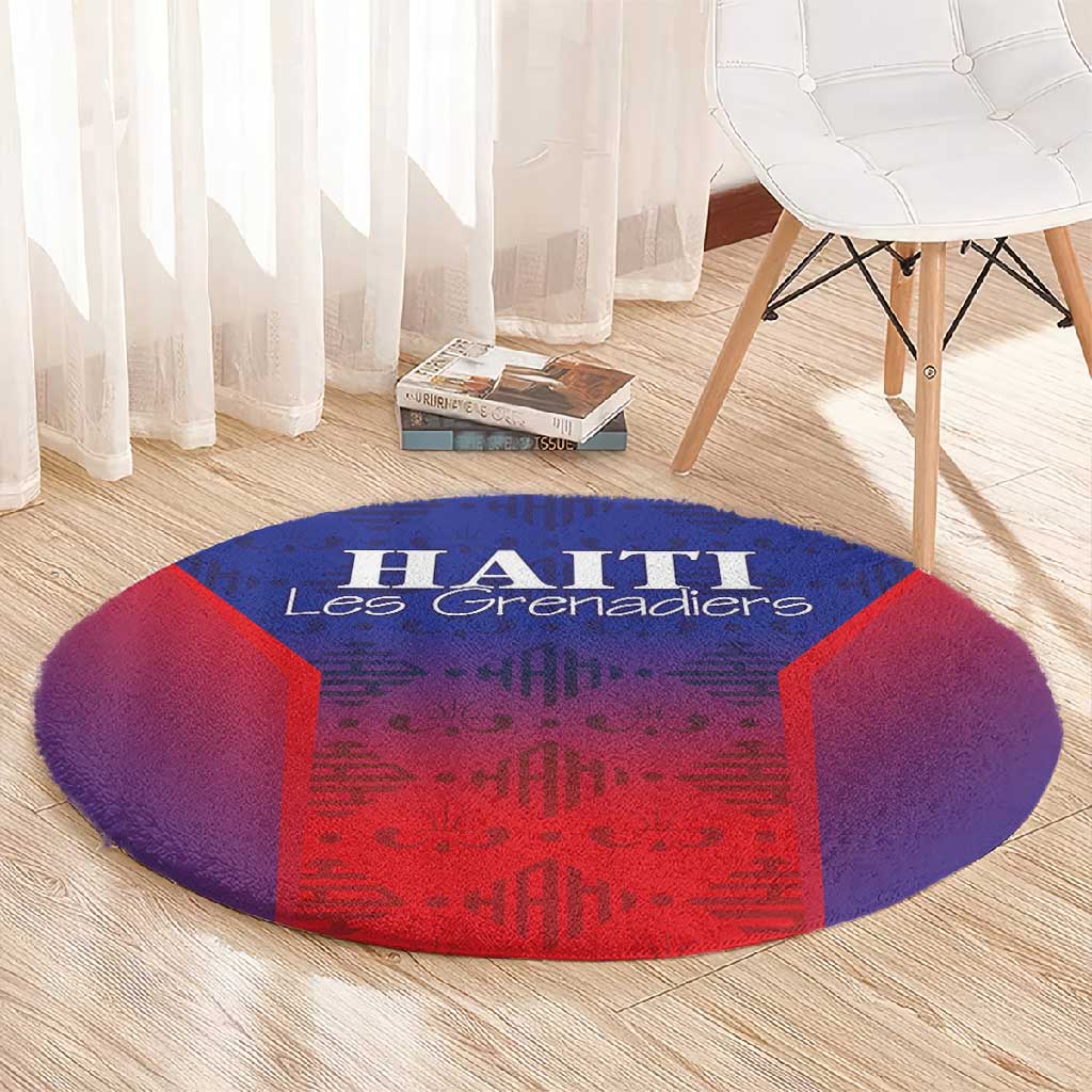 Afro Haiti Football Round Carpet Sporty Style - African Pride