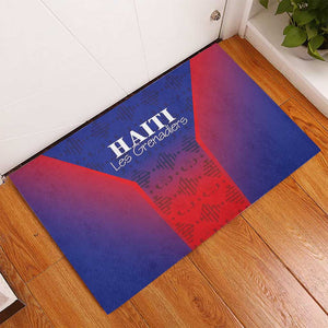Afro Haiti Football Rubber Doormat Sporty Style - African Pride