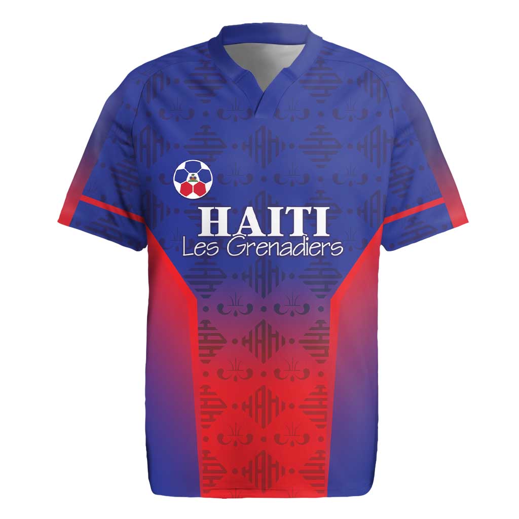 Custom Afro Haiti Football Rugby Jersey Sporty Style LT05