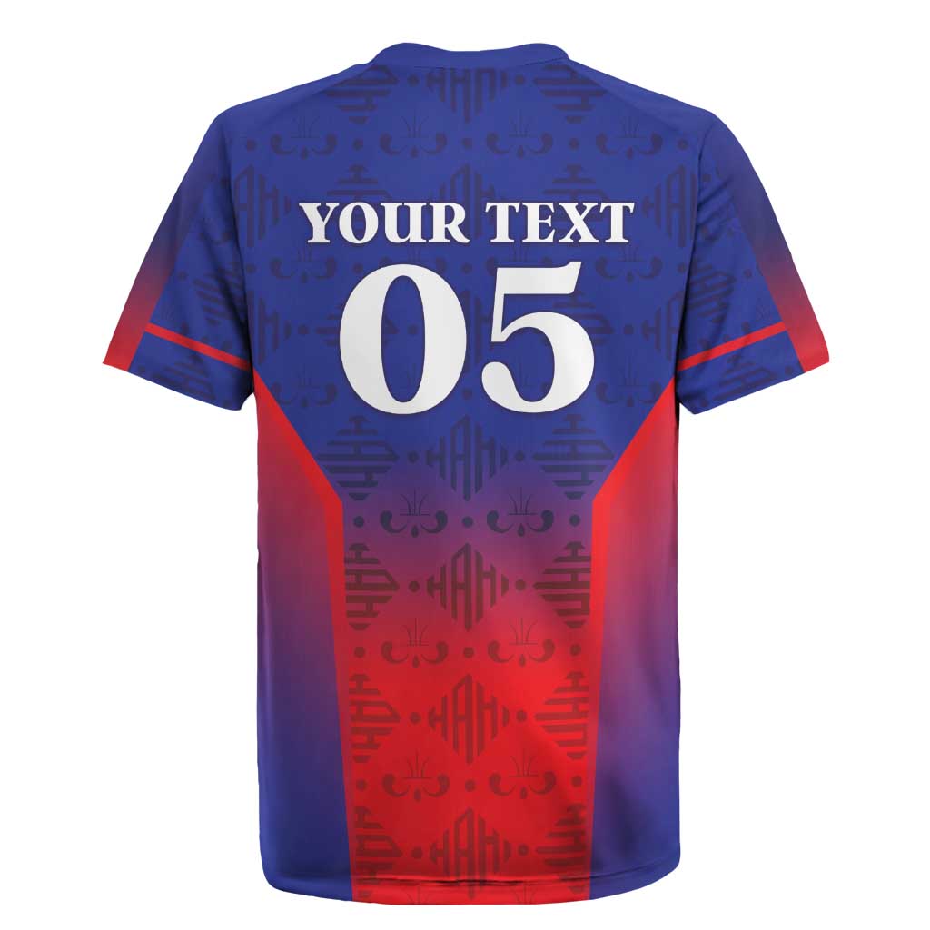 Custom Afro Haiti Football Rugby Jersey Sporty Style LT05