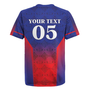 Custom Afro Haiti Football Rugby Jersey Sporty Style LT05