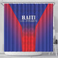 Afro Haiti Football Shower Curtain Sporty Style - African Pride