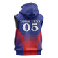 Custom Afro Haiti Football Sleeveless Zip Hoodie Sporty Style - African Pride