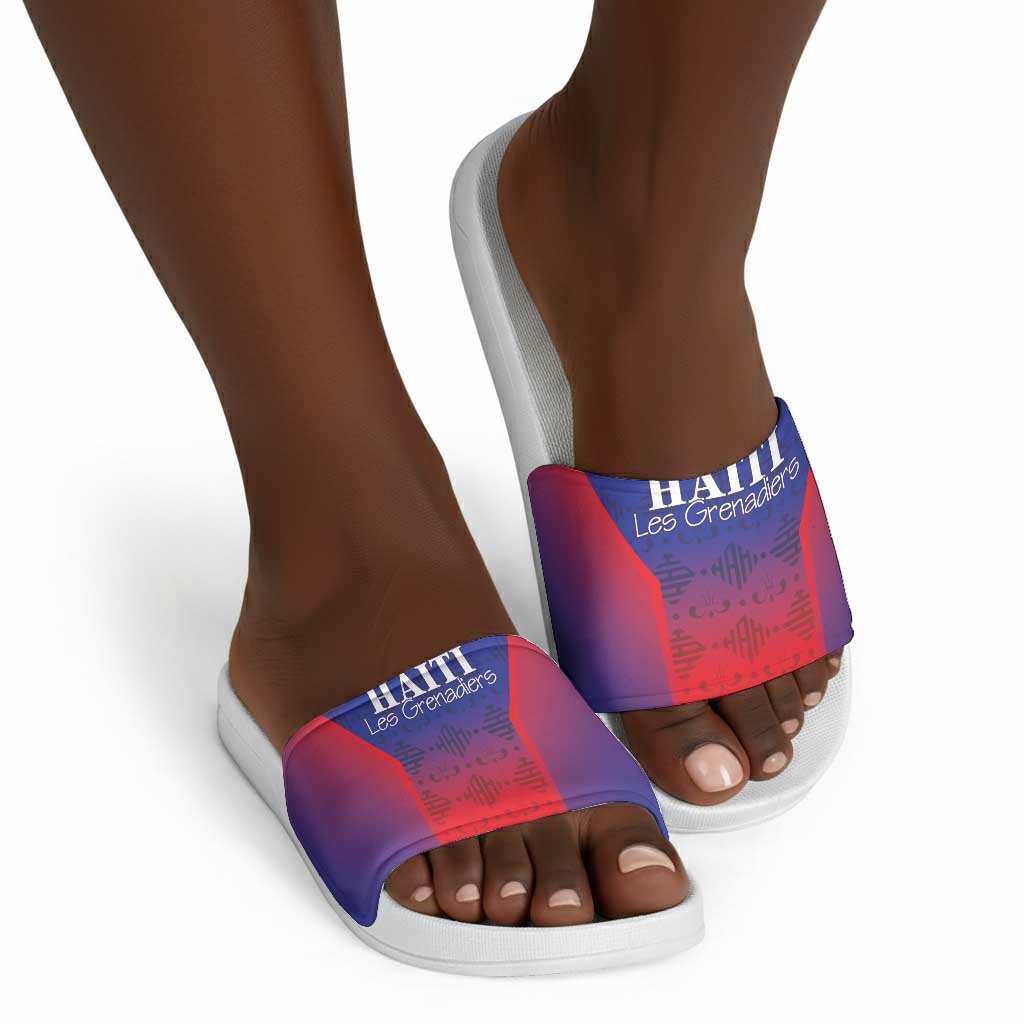 Afro Haiti Football Slide Sandals Sporty Style
