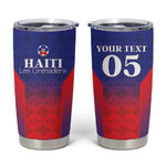 Custom Afro Haiti Football Tumbler Cup Sporty Style - African Pride
