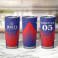 Custom Afro Haiti Football Tumbler Cup Sporty Style - African Pride
