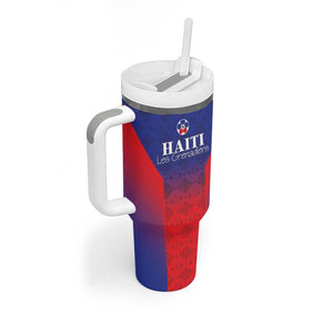 Custom Afro Haiti Football Tumbler With Handle Sporty Style - African Pride