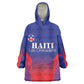 Custom Afro Haiti Football Wearable Blanket Hoodie Sporty Style - African Pride