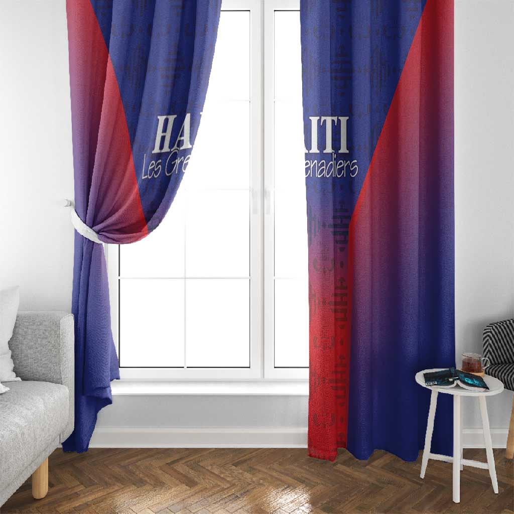 Afro Haiti Football Window Curtain Sporty Style - African Pride
