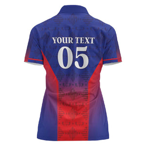 Custom Afro Haiti Football Women Polo Shirt Sporty Style - African Pride