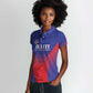 Custom Afro Haiti Football Women Polo Shirt Sporty Style - African Pride